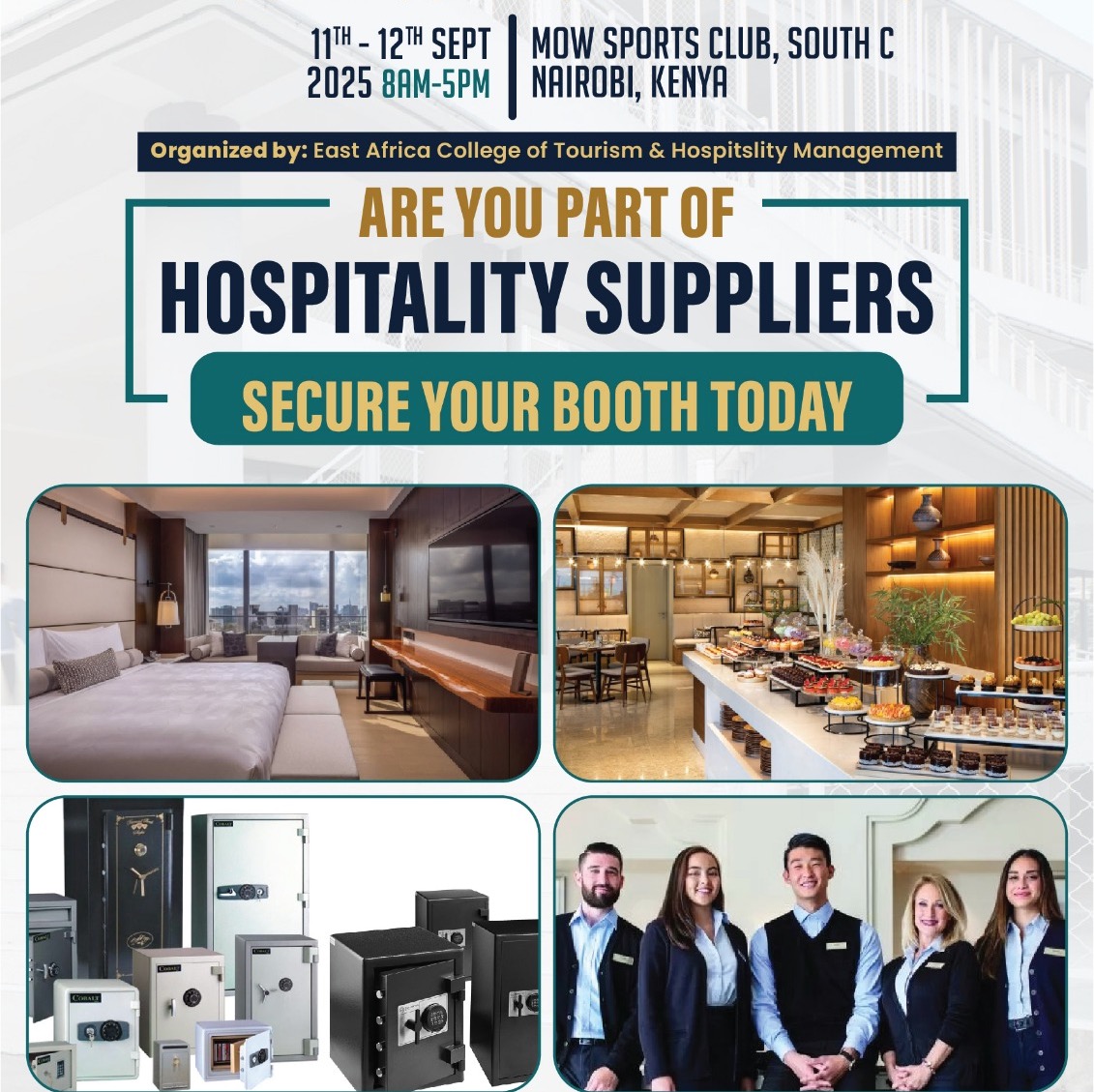 Call for Hospitlity Exhibitors at the upcoming Upcoming EACTHM Premier Hospitality and Tourism Industry Connect